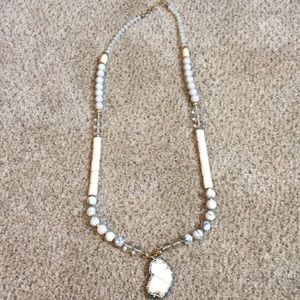 White Stone Necklace